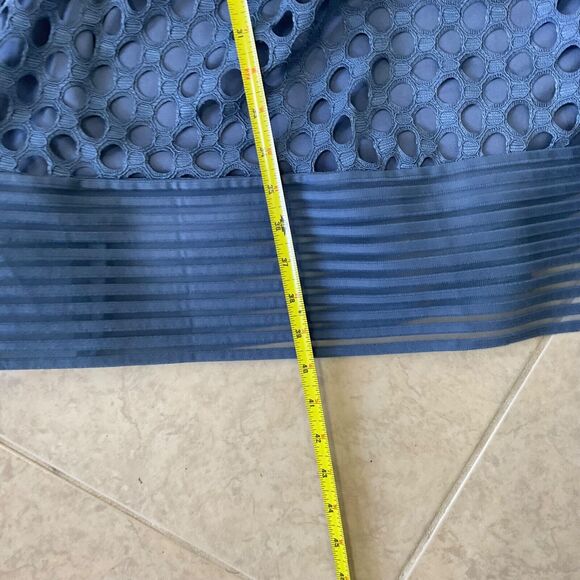 Lane Bryant eyelet midi Dress women’s size 22 Blue sleeveless lined - Picture 7 of 9